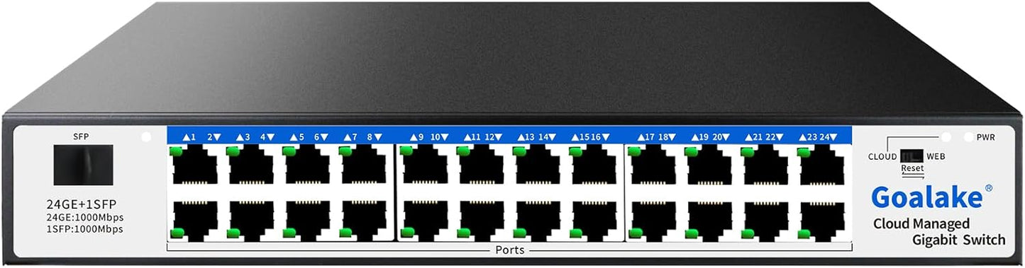 Easy Smart Managed Ethernet Switch with 24 Gigabit Ports