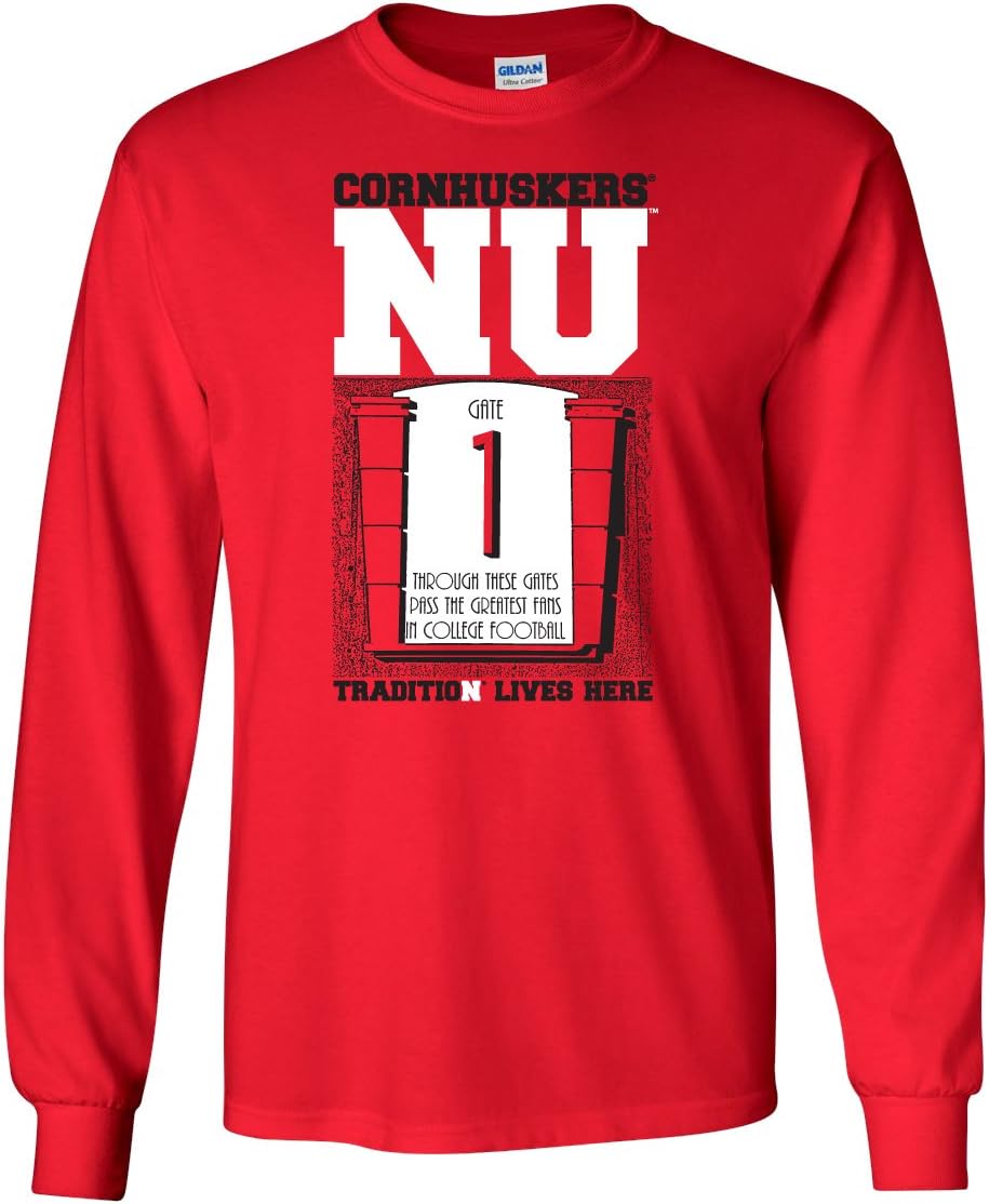 CornBorn Nebraska Huskers Long Sleeve T-Shirts for Fans