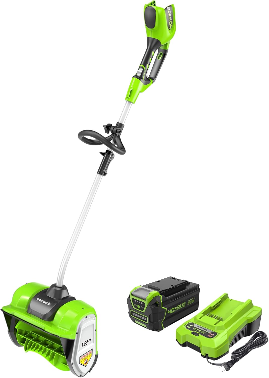 Greenworks 40V Cordless Snow Shovel for Effortless Snow Removal