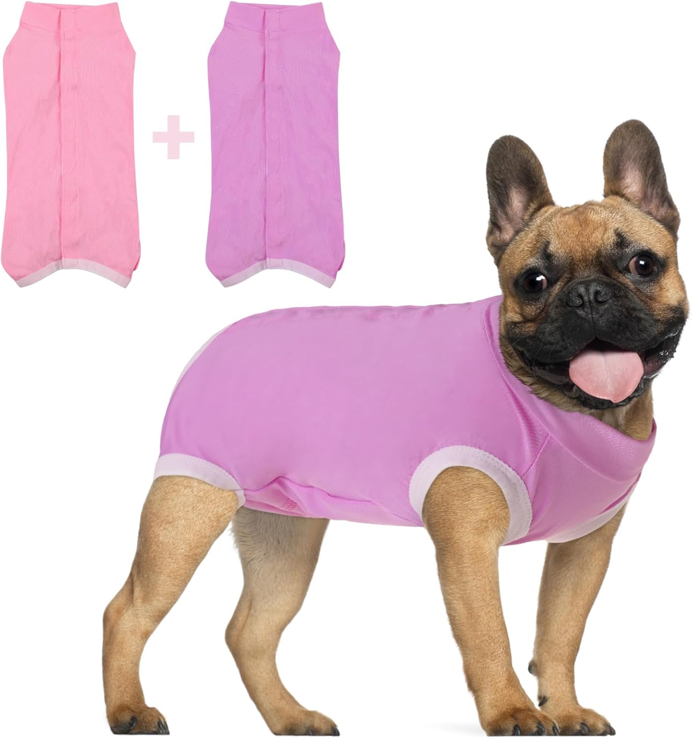 SAWMONG Recovery Suit for Dogs After Surgery - 2 Pack Soft Onesies