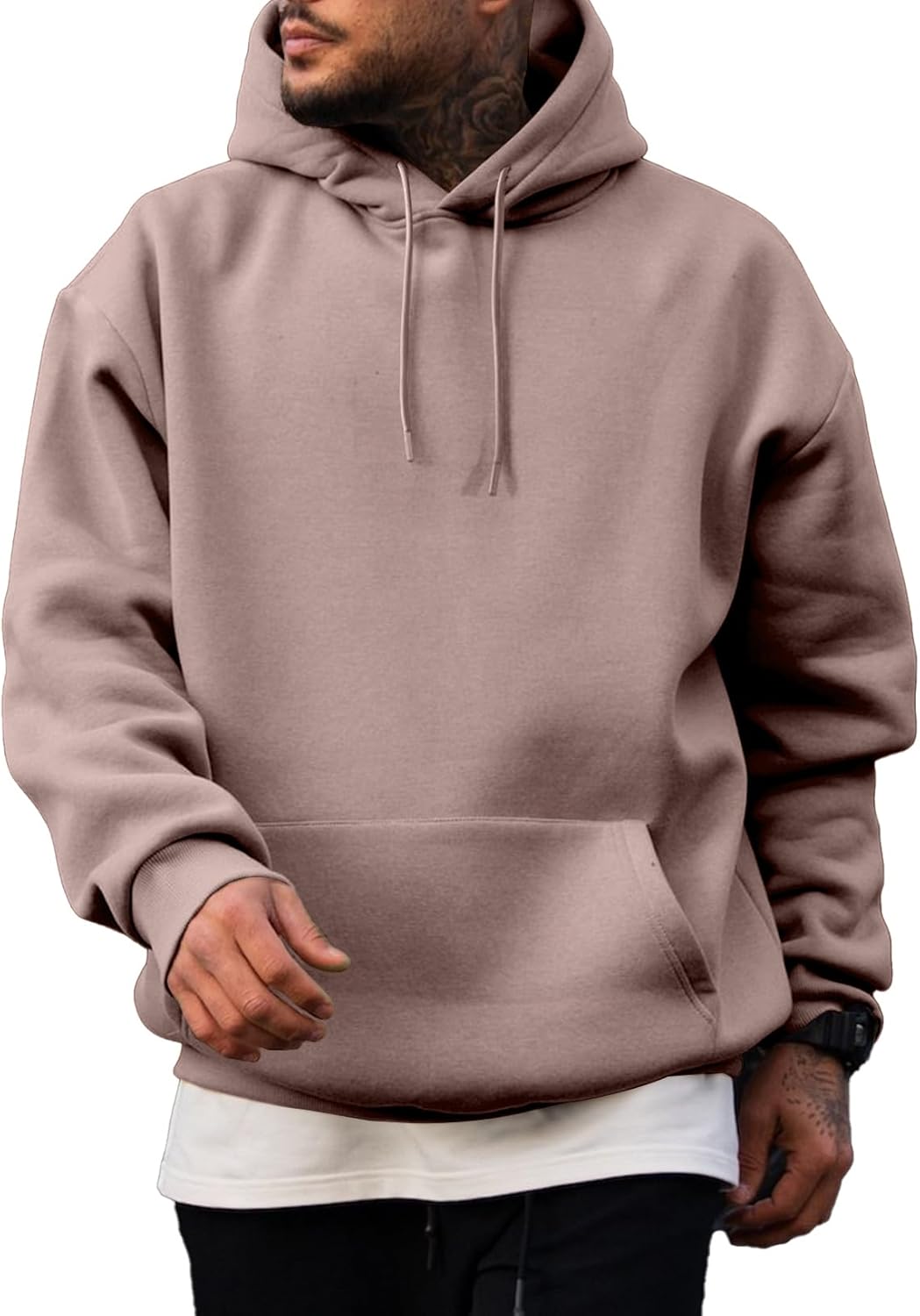 JMIERR Mens Casual Cotton Hooded Pullover Sweatshirts for All