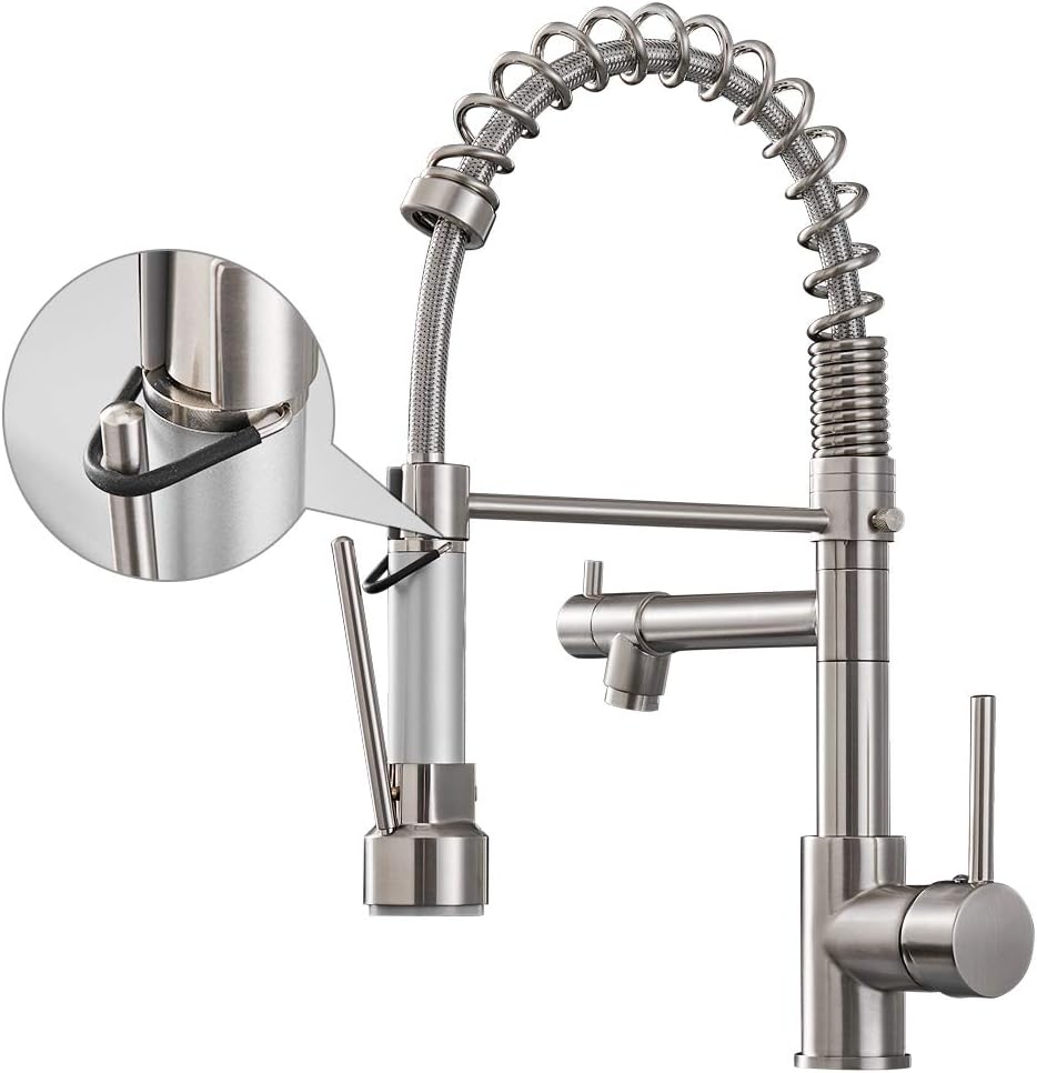 AIMADI Kitchen Faucet with Pull Down Sprayer for Easy Use