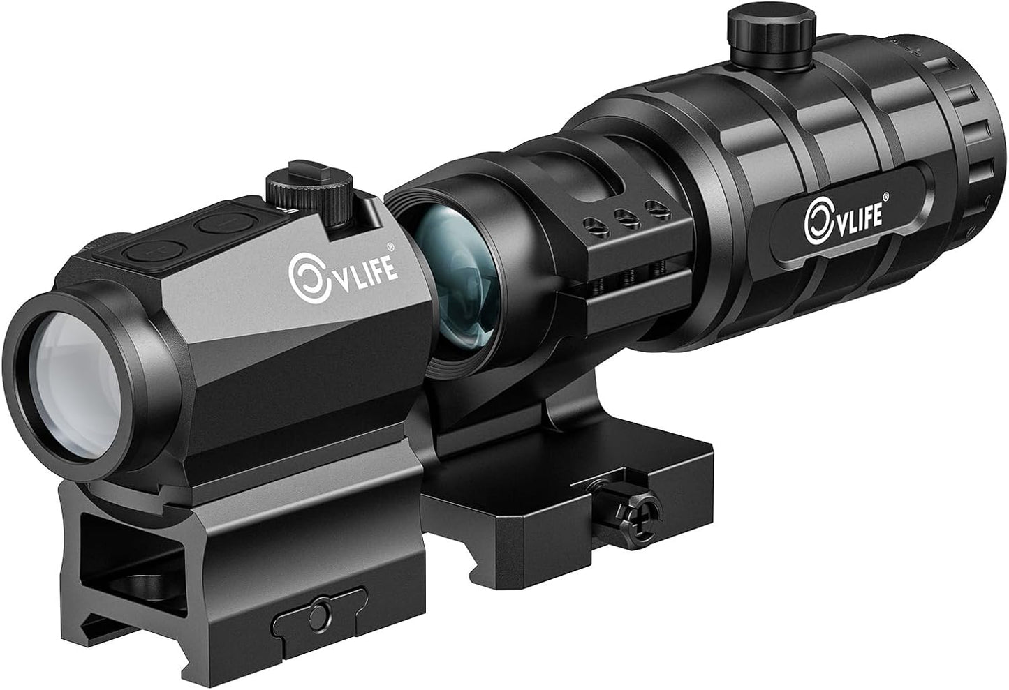 CVLIFE JackalHowl Red/Green Dot Sight & Magnifier Combo Set