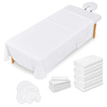 Massage Table Sheets Set 4-Pack - Microfiber Cotton-Feel for Spas