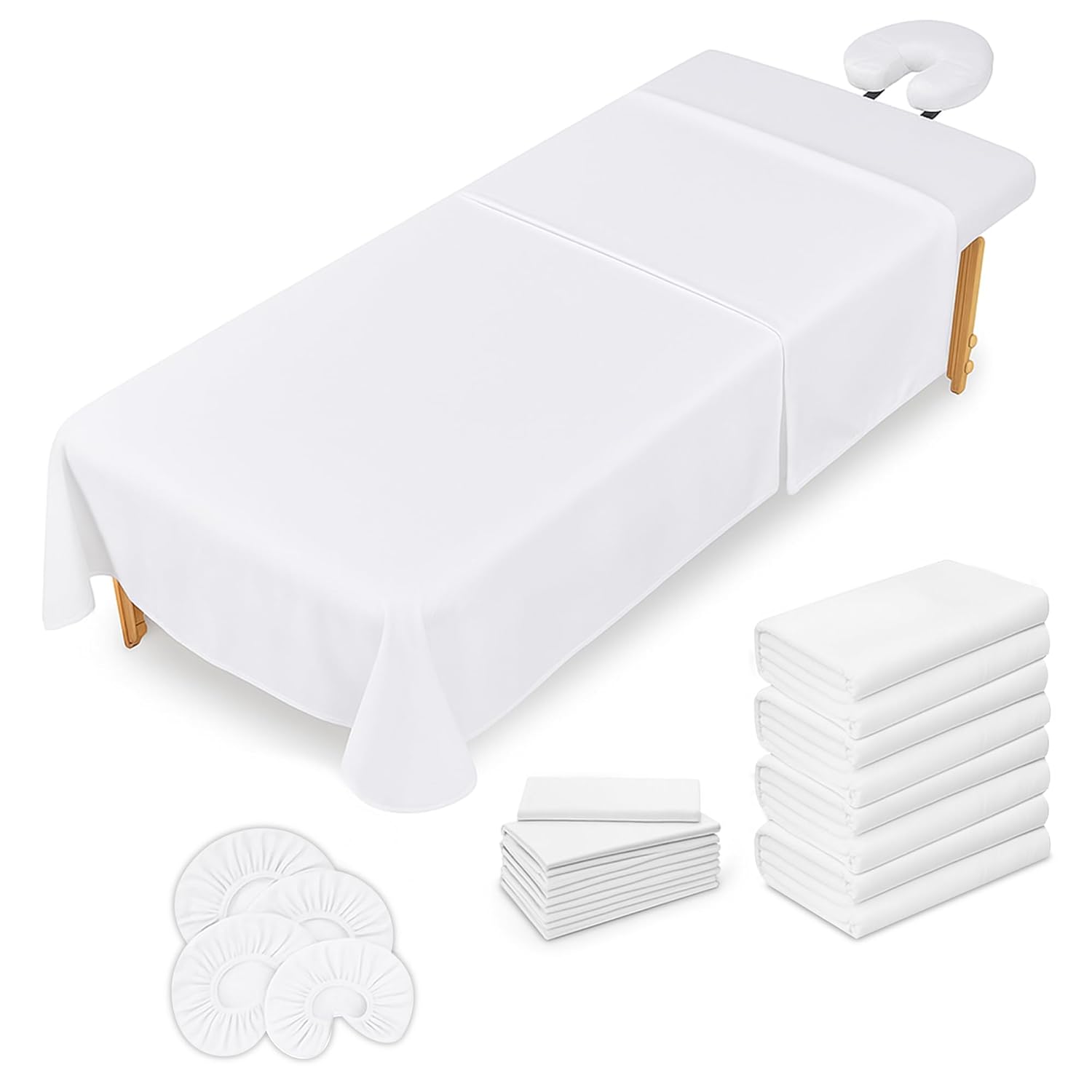 Massage Table Sheets Set 4 Pack for Spa and Therapy Tables