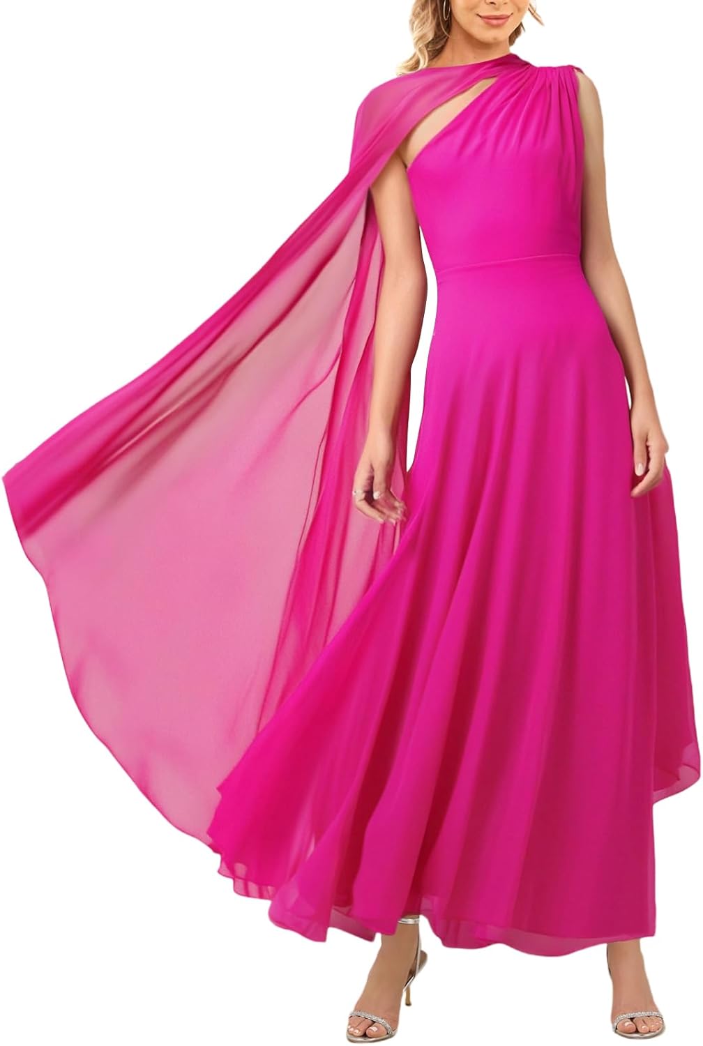 Elegant Evening Gowns for Women - Flowy Aline Maxi Dress