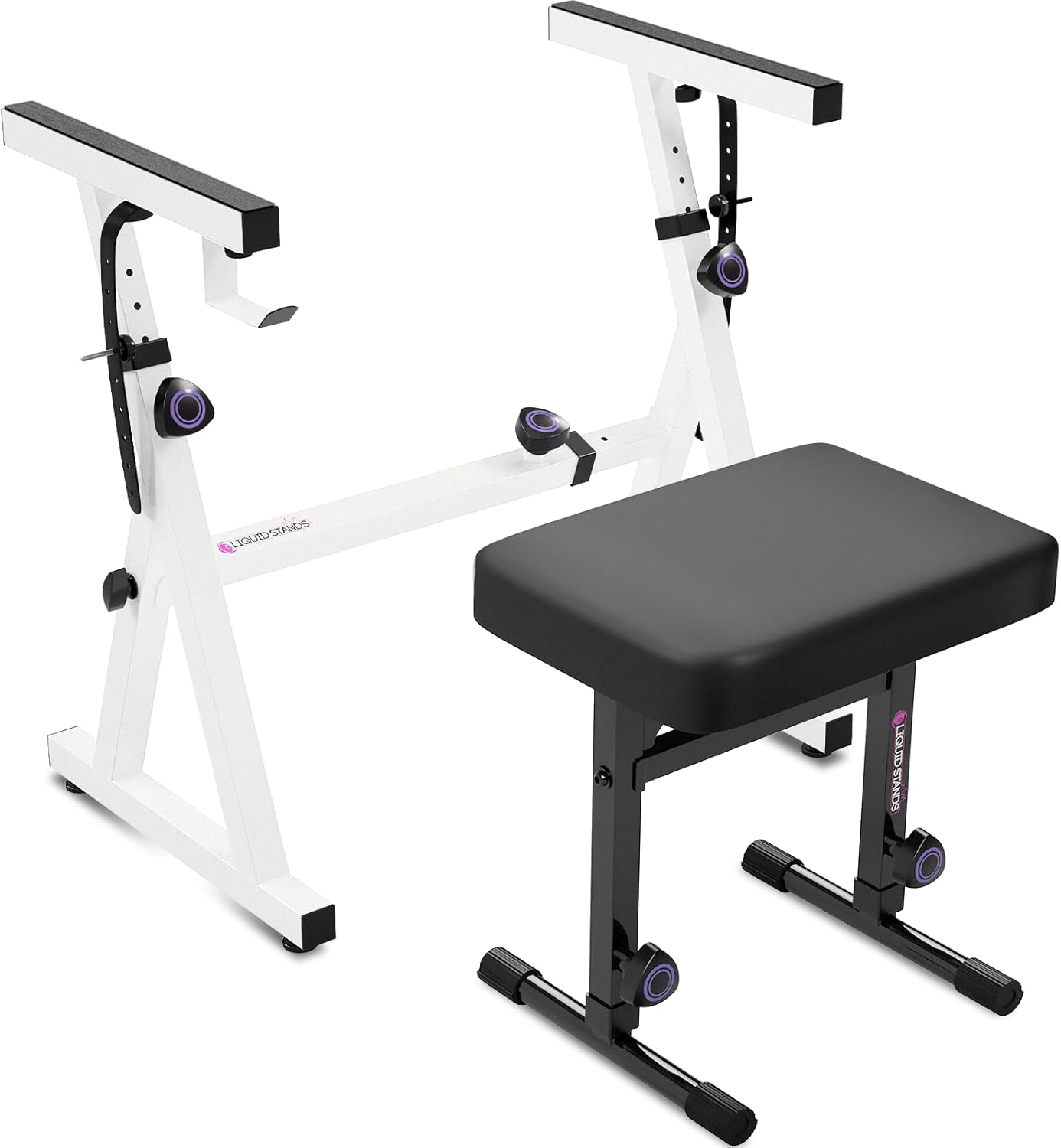 Portable Heavy Duty Digital Piano Stand & Bench Set for Musicians