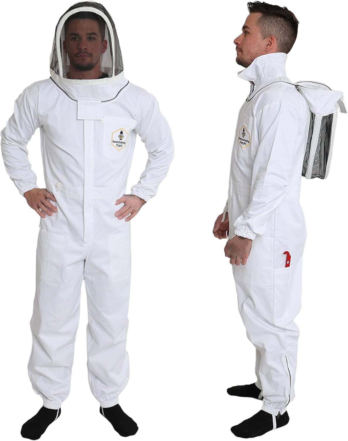 Premium Cotton Beekeeping Suit with Fencing Veil for All Levels