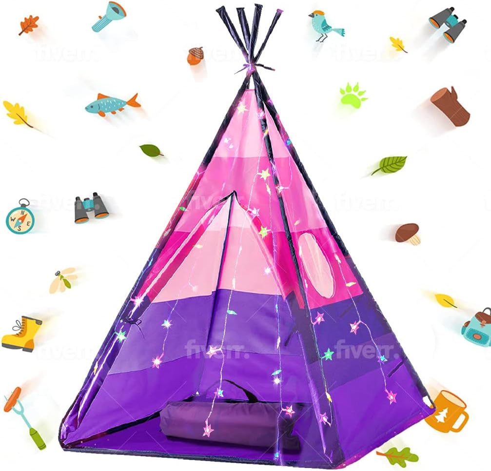 LimitlessFunN Teepee Play Tent | Spark Imagination & Fun
