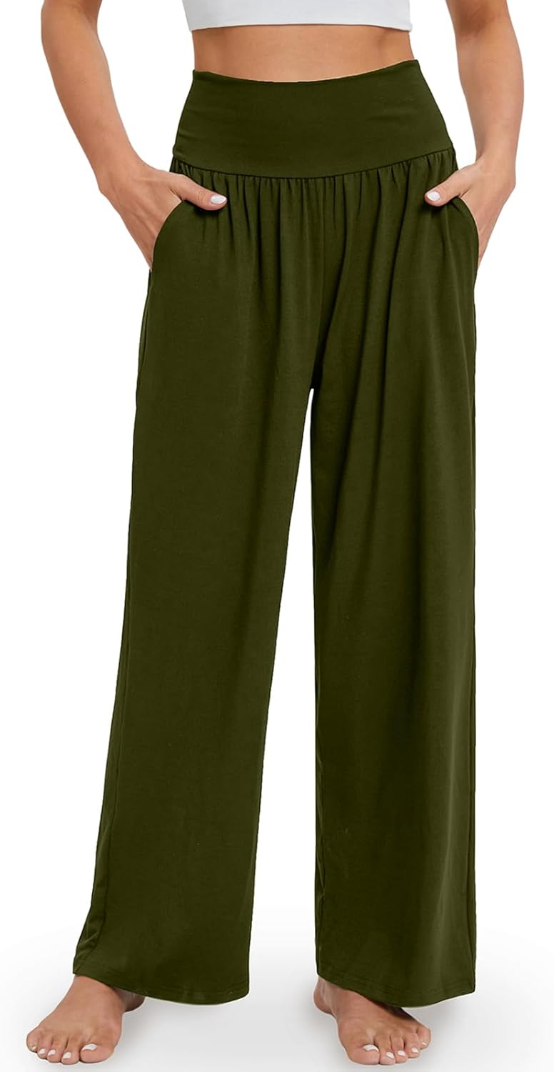 Gracyoga Cozy Wide Leg Pants with Pockets