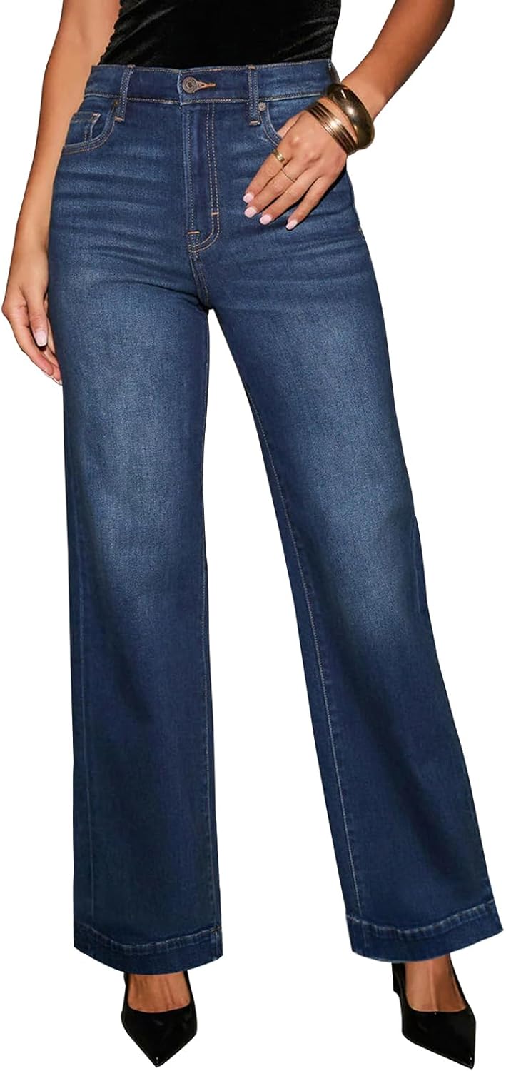 KUNMI Women's Wide Leg Jeans for Stylish Comfort and Fit