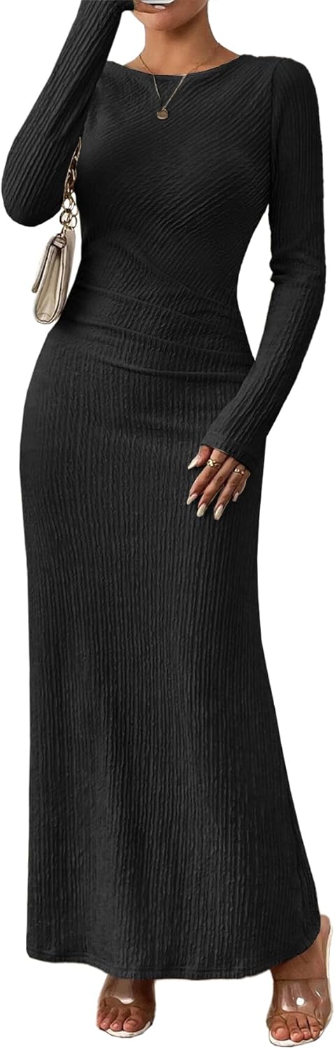 Stylish Long Sleeve Maxi Dress for Women 2025 by MITILLY