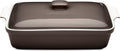 Stoneware Casserole Dish Bakeware Set with Lid - Extra Large 4.23