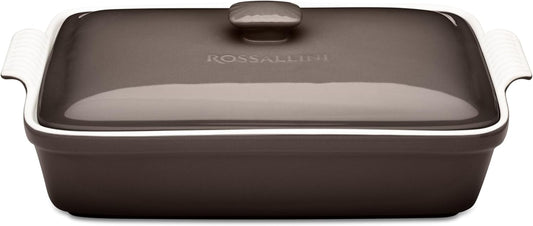 Stoneware Casserole Dish Set with Lid for Italian Cooking