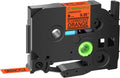 GREENCYCLE Compatible TZ TZe-B21 9mm x 5m Black on Fluorescent Orange