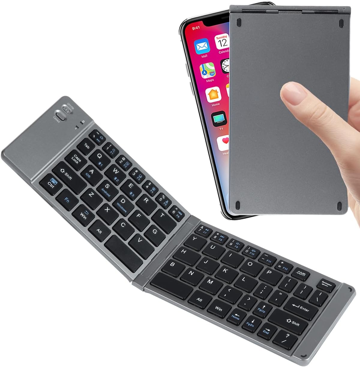 Compact Foldable Bluetooth Keyboard for Ultimate Portability