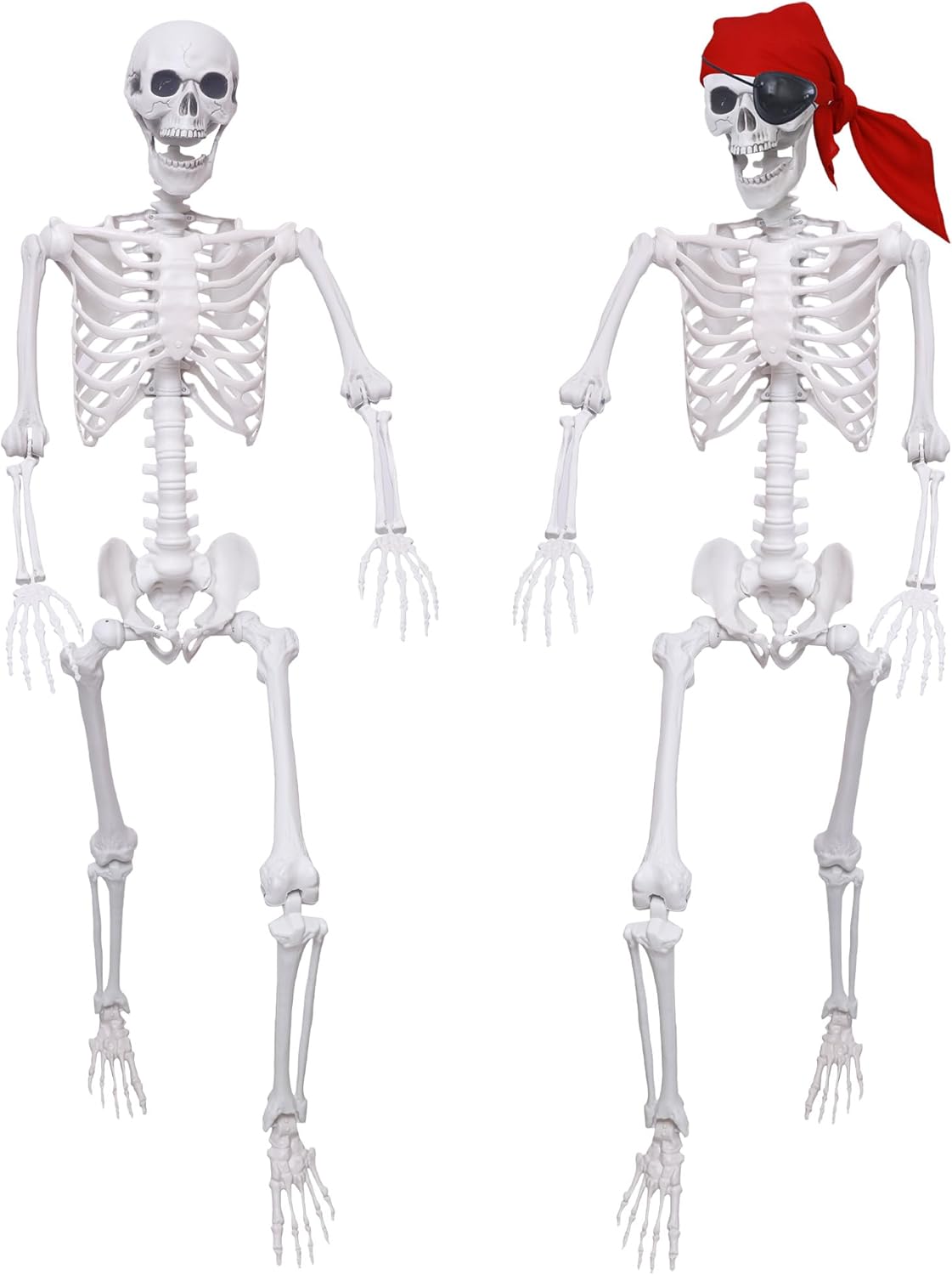 Lifelike 5.4Ft Halloween Skeletons for Spooky Decorations