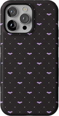 Casely iPhone 14 Pro Case Such a Battie Purple Bats - Bold Protection