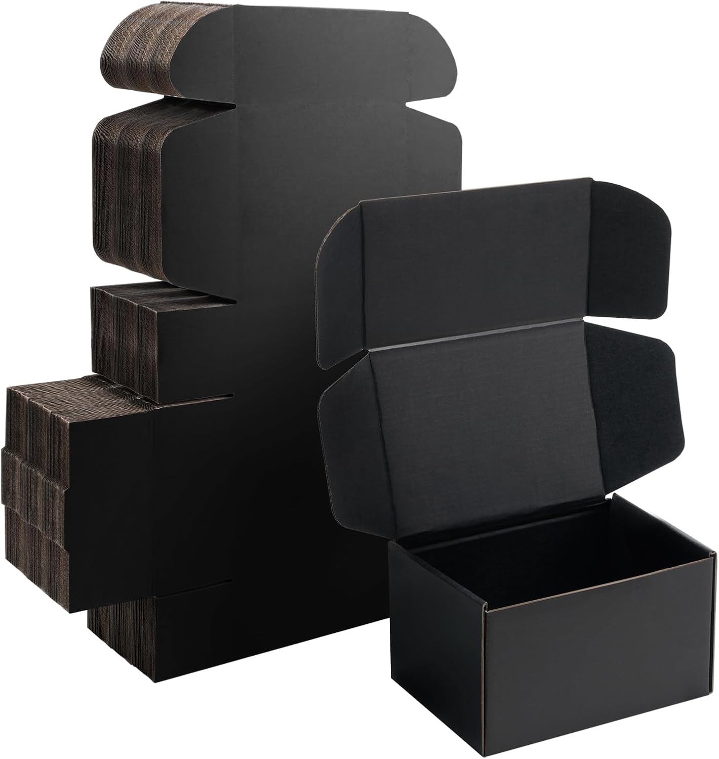 7x5x4 Black Shipping Boxes Small - Perfect for Packaging Needs