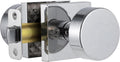 Polished Chrome Passage Door Knobs Square Interior - Modern Handle