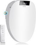 Electric Bidet Toilet Seat Round - Heated Seat & Remote Control