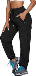 Womens Cargo Joggers Hiking Pants Lightweight Quick Dry - UPF 50