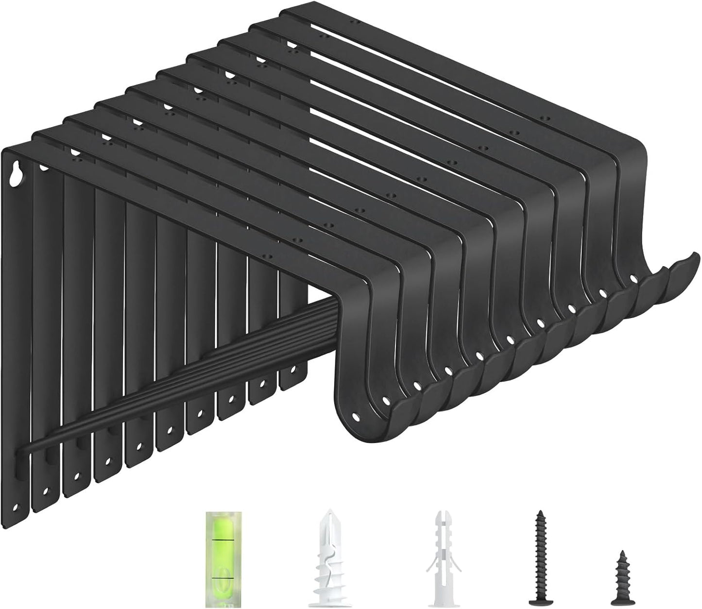 10-Pack Heavy Duty Closet Rod Brackets for Maximum Support