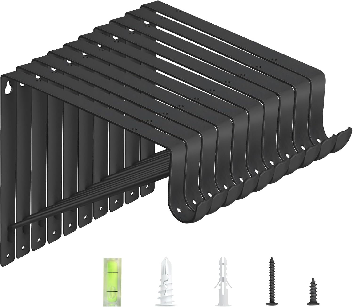 10-Pack Heavy Duty Closet Rod Brackets for Maximum Support