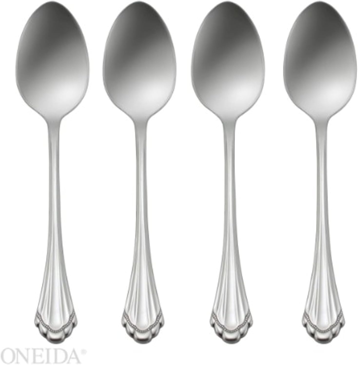 Oneida Marquette Fine Flatware Teaspoons Set Of 4 for Elegance