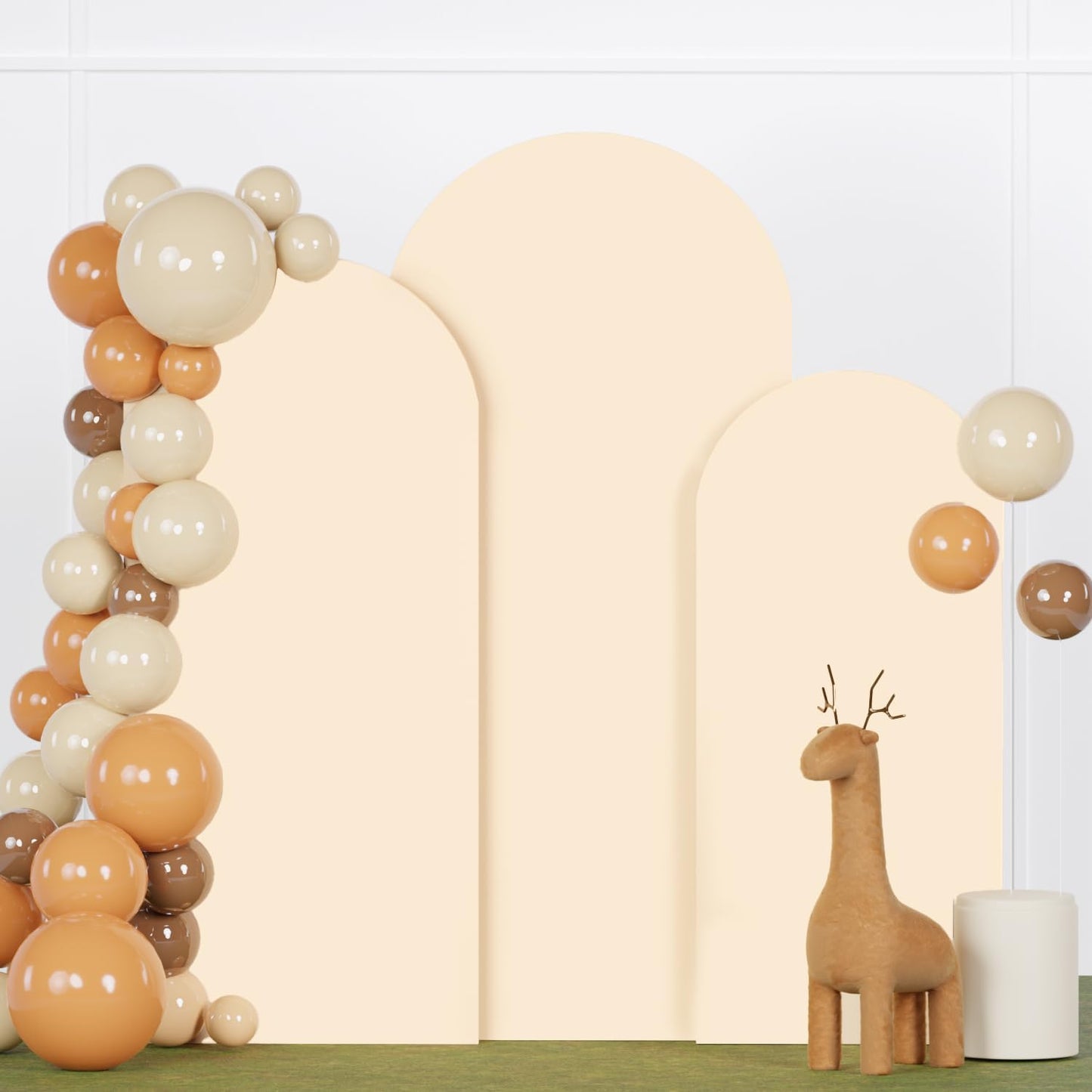 Beige Arch Cover Set by FANPROMS for Elegant Events