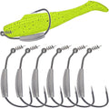 Weighted Swimbait Hooks Jig Heads for Soft Plastic Worms - Secure