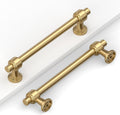 5 in (128mm) Champagne Gold Cabinet Pulls - 10 Pack Brushed Bronze
