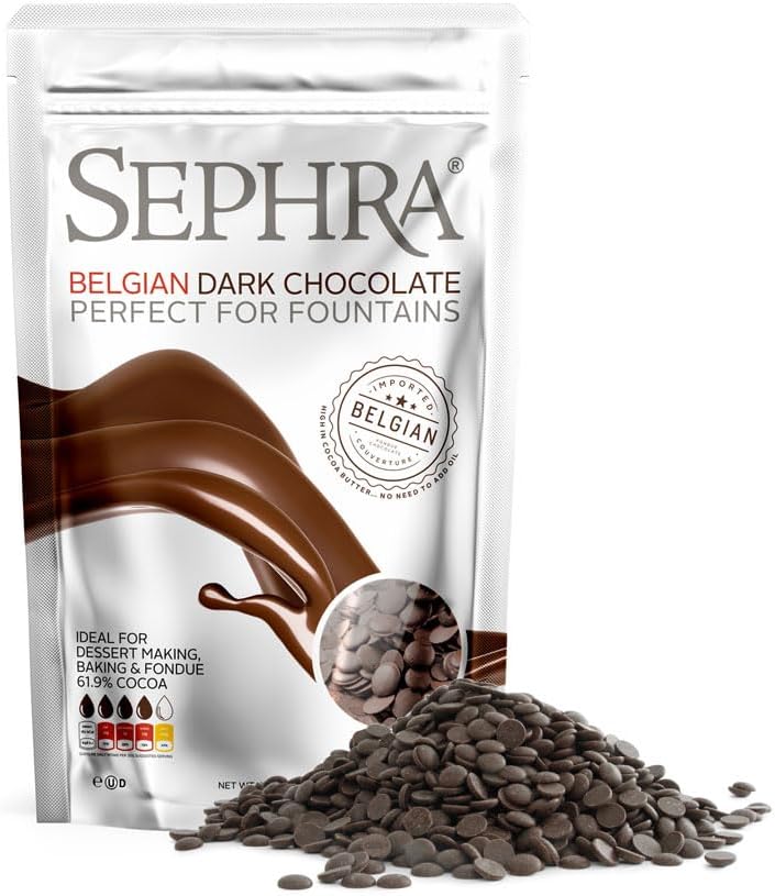 Sephra Fountain-ready Belgian Dark Chocolate for Melting 2lb