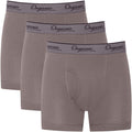 3-Pack Mens Organic Cotton Boxer Briefs for Comfort and Support