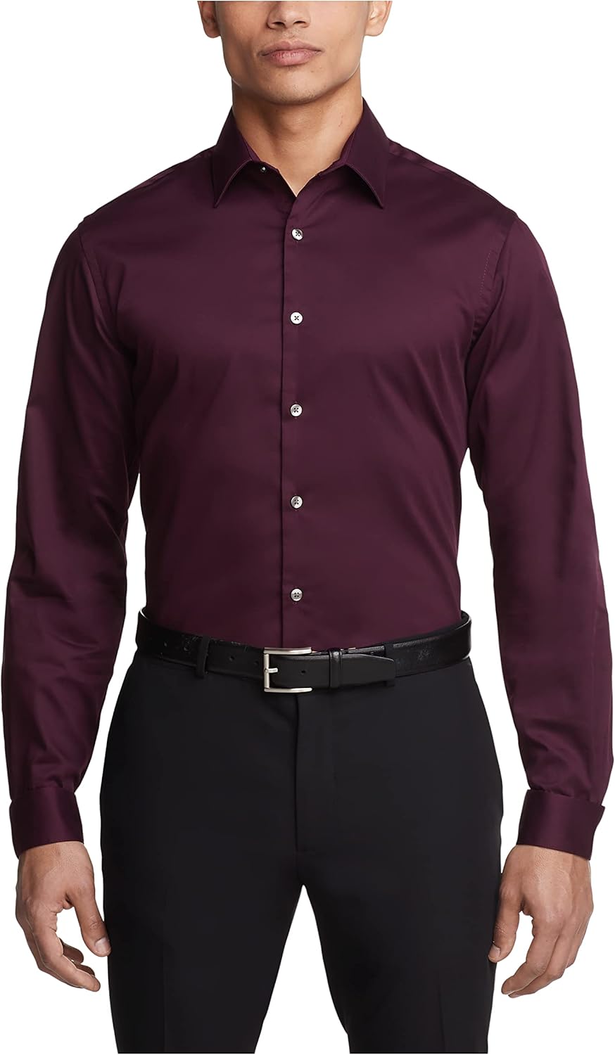 Van Heusen Men's Dress Shirt Slim Fit Flex Collar for Comfort