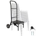 Folding Chair Rack 150 LBS Capacity - Heavy-Duty Chair Cart