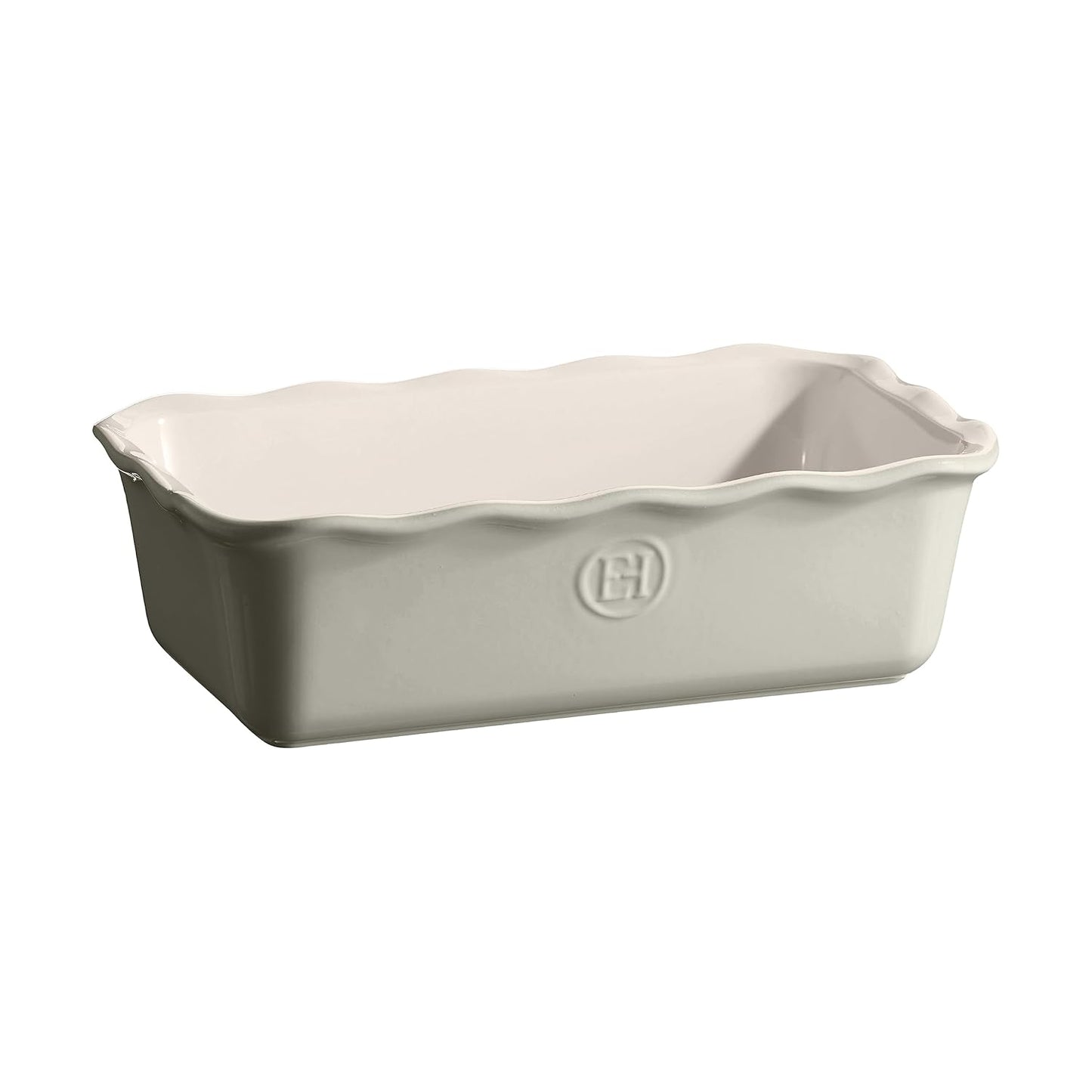 Emile Henry Pearl Gray Modern Classic Loaf Pan for Baking