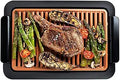 Smokeless Indoor Grill & Griddle - Ceramic Nonstick, Adjustable Heat