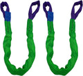 2 in x 5 ft Lifting Slings Polyester Web Slings 2-Pack - Heavy Duty