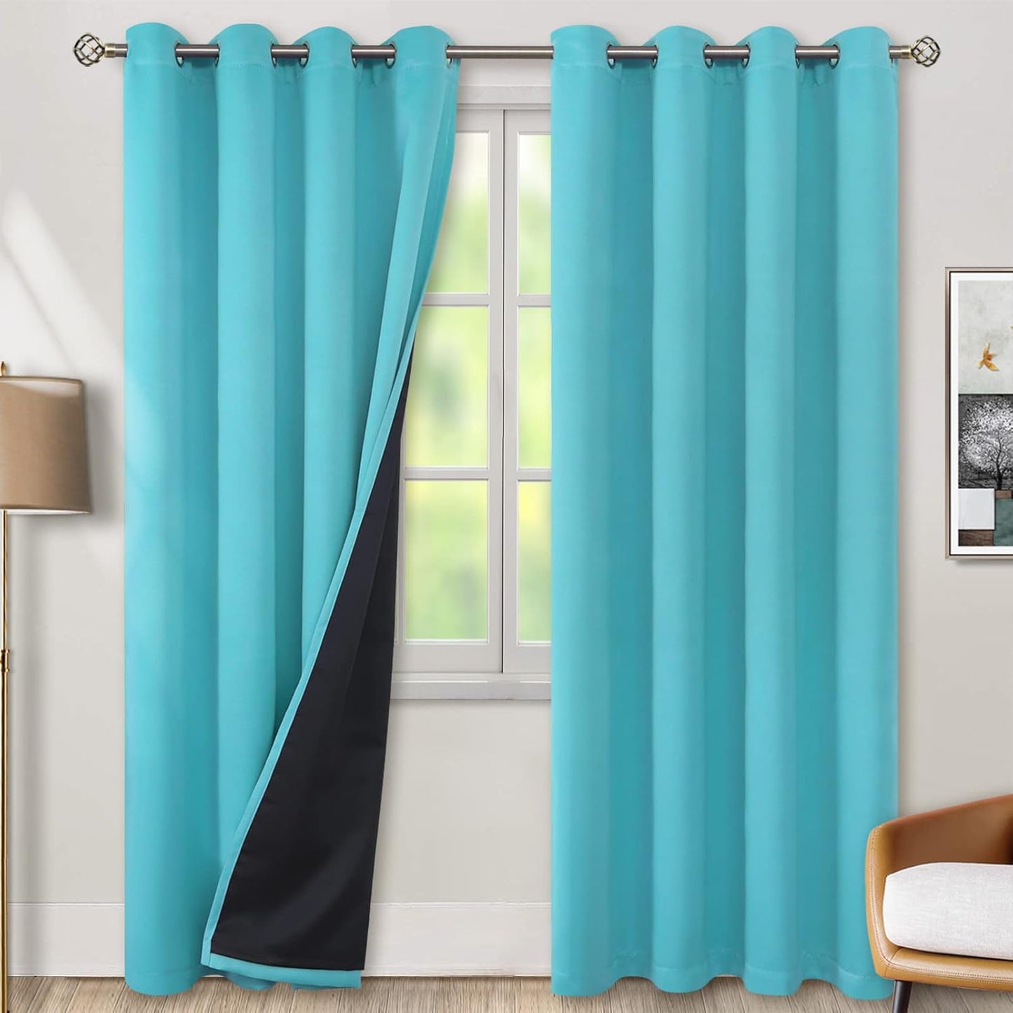 BGment 100% Blackout Curtains for Bedroom and Living Room