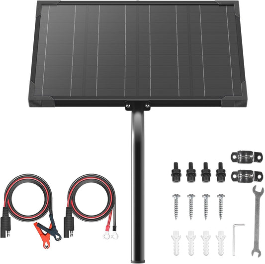 20W 12V Solar Battery Charger with MPPT Charge Controller