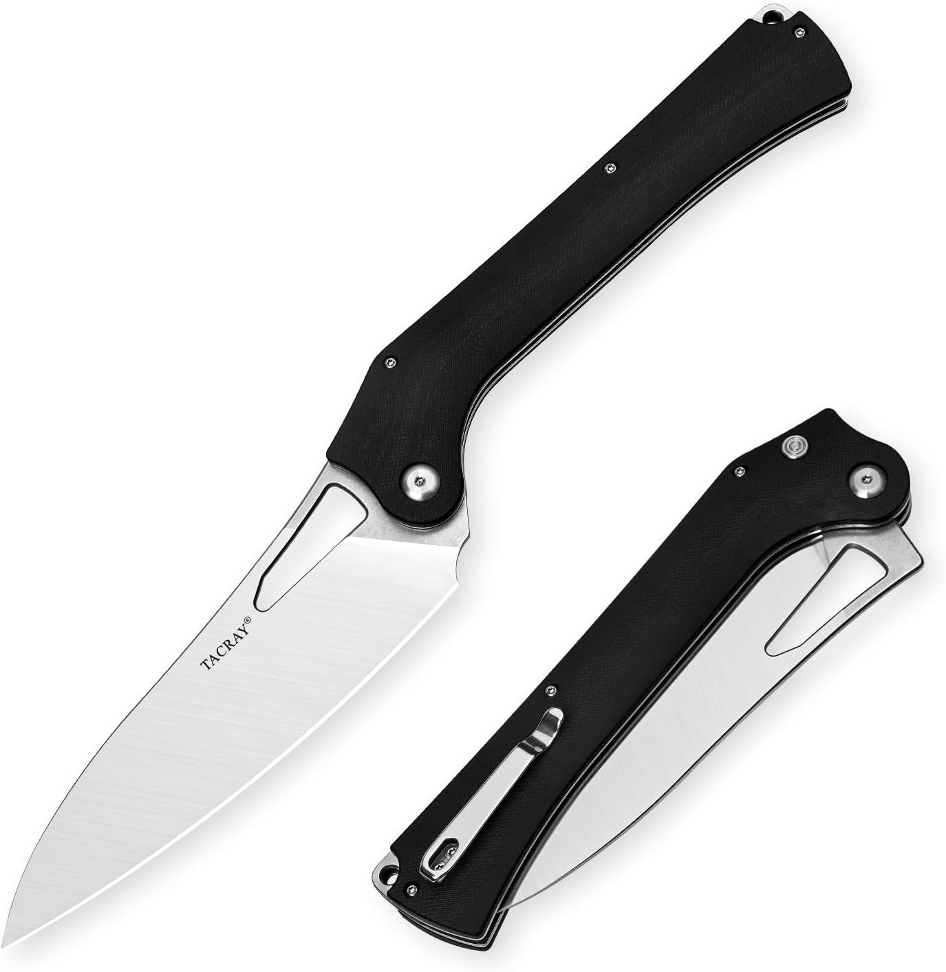 TACRAY Folding Kitchen Chef Knife for Indoor and Outdoor Use