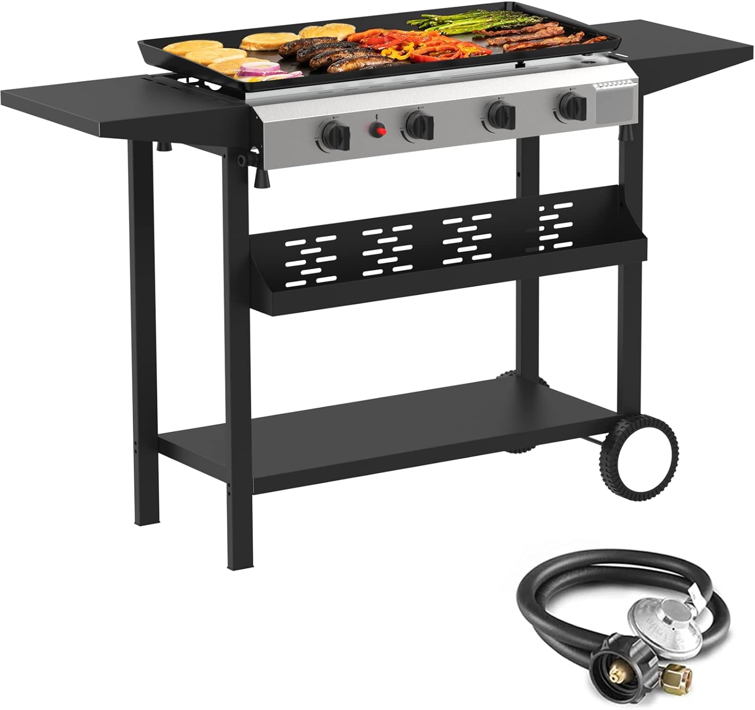 SKOK 4 Burner Flat Top Gas Griddle for Outdoor Cooking Fun