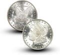 Antique 1879 S Morgan Silver Dollar Coins - Handcrafted Vintage Set