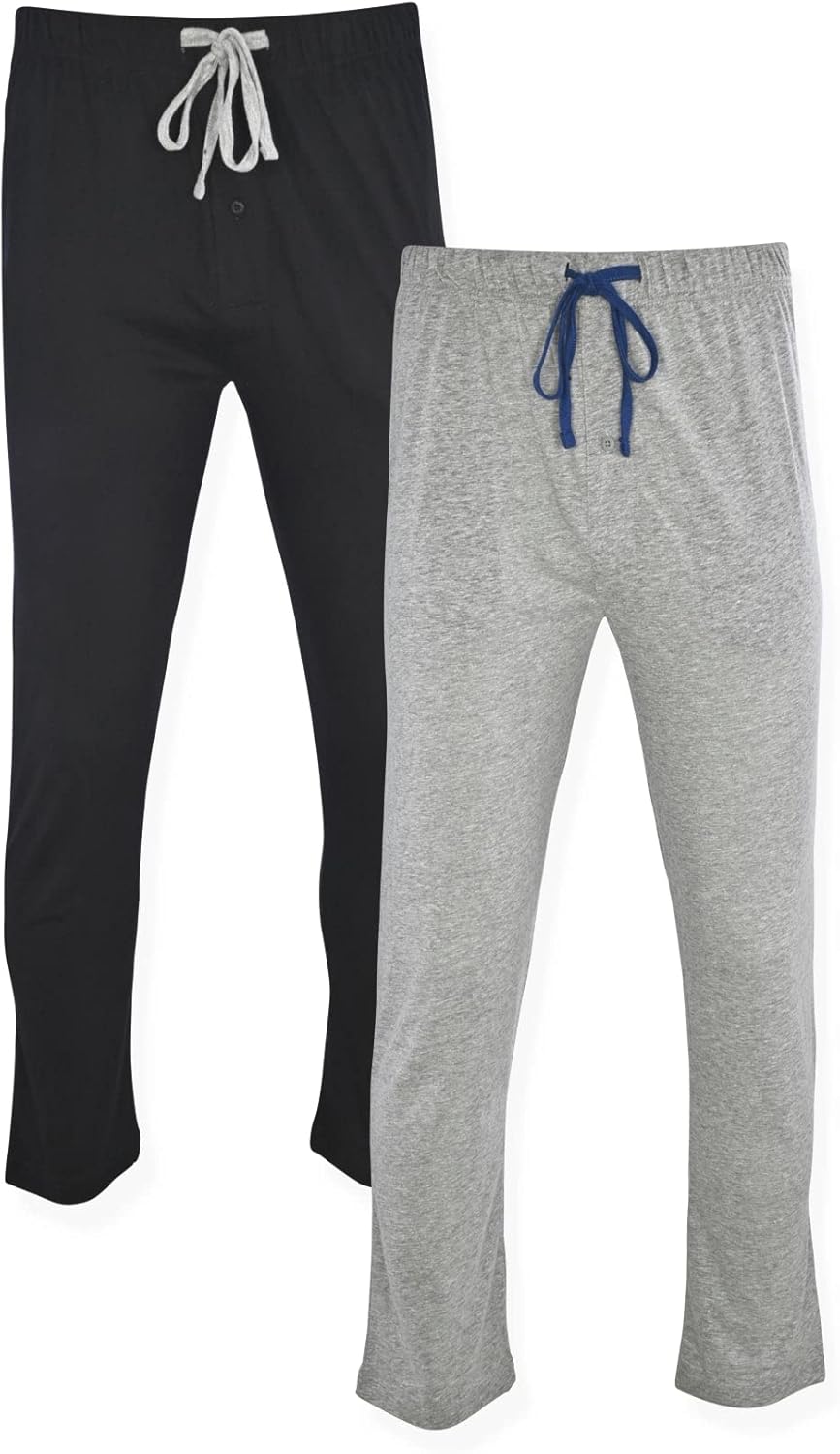 Hanes Men's Solid Knit Sleep Pant with Pockets for Comfort