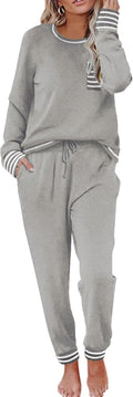 Ekouaer Pajamas Women's Long Sleeve PJ Set - Soft (Style 6LWC)