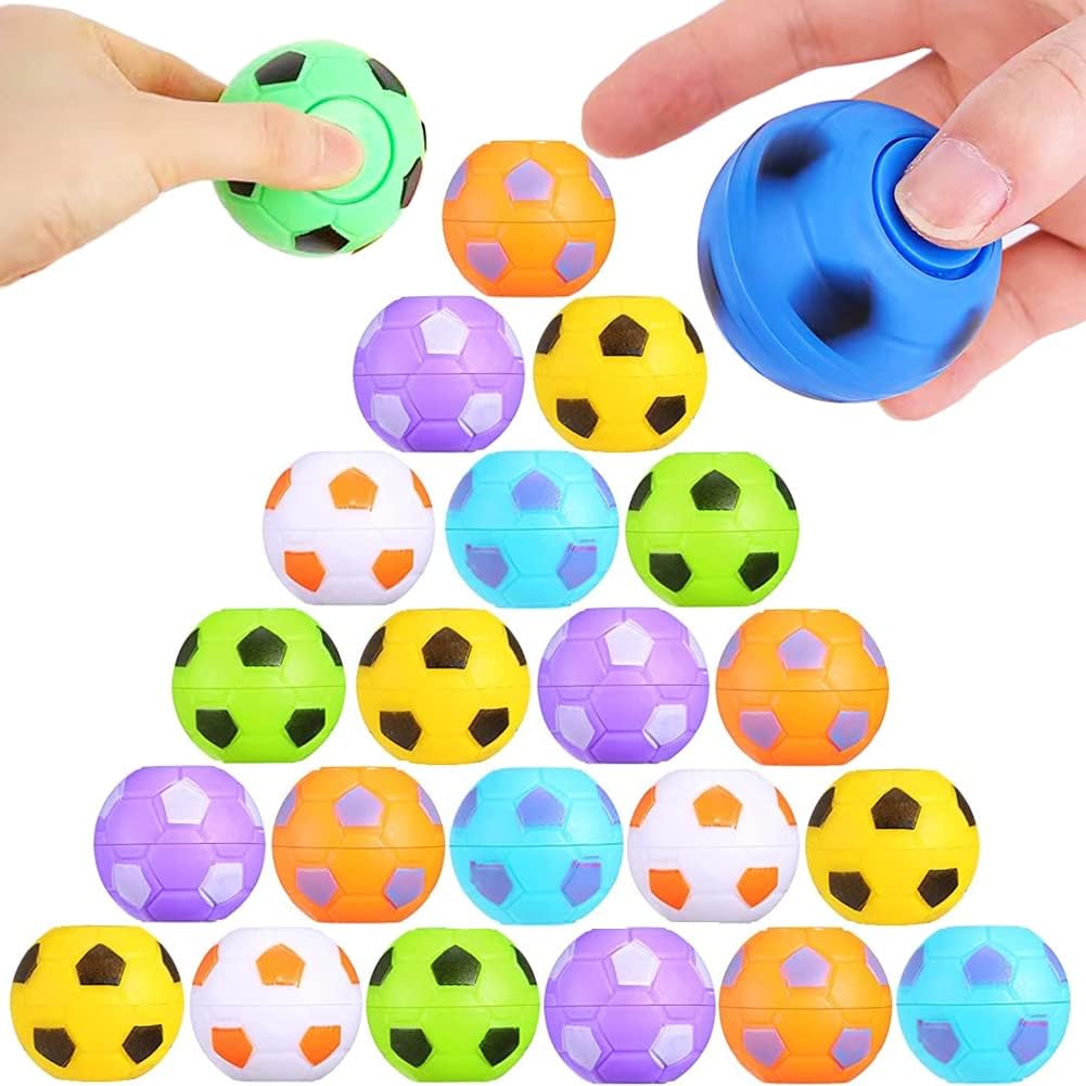 Mini Soccer Fidget Spinners - Fun Soccer Stress Relief