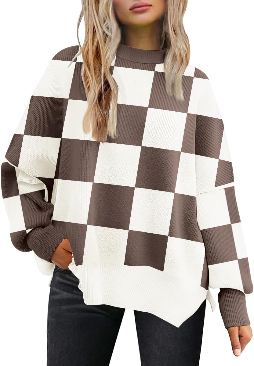 LILLUSORY Women's Oversized Batwing Sweaters for Fall Fashion