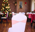 MDS 75 Pack Spandex Chair Sashes Dusty Rose - Stretch Fit for Events