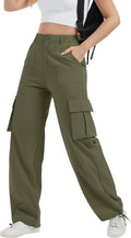 Cargo Pants for Women High Waist Stretchy Wide Leg - Comfortable Fit
